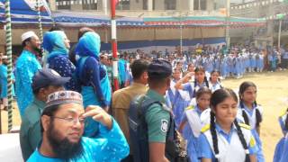 March Past 2016 Nakhalpara Hossain Ali High School [upl. by Qifar]