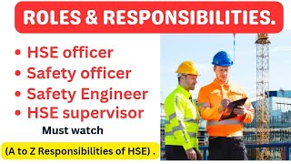 dailyhseguideSafety officer duties and responsibilitiesSafety officer interviewHSE [upl. by Eivla16]