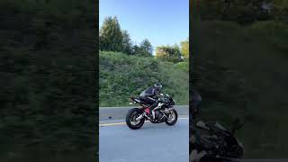 rolling shot of 2020 daytona 765 triumph 3 cylinder with sc project crt [upl. by Kandy]