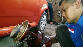 proton savvy Bongkar service Pompa bensin [upl. by Nellac]