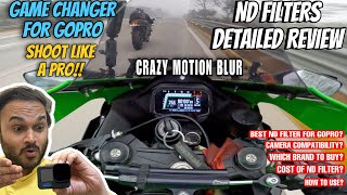 BEST MOTOVLOGGING SETUP  BEST ND FILTER UNDER RS1000 🤯😳 ND FILTER FOR GOPRO HERO 9101112 [upl. by Arleta]