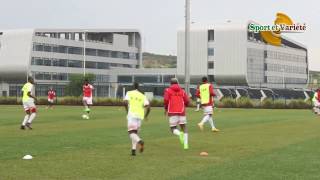 LES DIABLES ROUGES DU CONGO A LA SÉANCE D’ENTRAINEMENT Sports et Variété [upl. by Reinhart471]