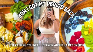 Period recoveryhypothalamic amenorrhea and how to start menstruating again [upl. by Tova771]