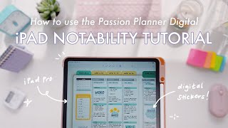 How to Use Your Digital Planner on Notability  iPad Version [upl. by Samot472]