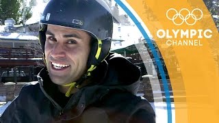 Pita Taufatofua First Attempt at CrossCountry Skiing [upl. by Kyre]