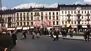 Kolorowa Warszawa  3 maja 1939 Plac Piłsudskiego [upl. by Trace668]