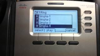 Cisco SPA Series Ringtones [upl. by Nehgaem]