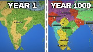 1000 YEARS in INDIA  WorldBox Timelapse [upl. by Celestyn]