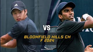 Bloomfield Hills Challenger 2024 F Learner Tien WC vs Nishesh Basavareddy Alt Highlights [upl. by Manouch]