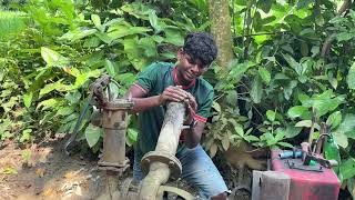 See how the farmers are giving water to the gym with the sallow machine salomasinvideos [upl. by Elysee326]