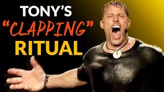 Tony Robbins 7 PreEvent Rituals Exposed Hint Insane Clapping Ritual [upl. by Ayamat]