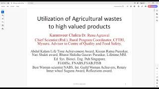 Utilization of agri waste [upl. by Wadesworth]