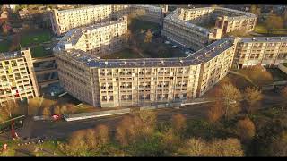 Sheffield City  Train Station  Park Hill Flats  Hallam Uni  Mavic Pro Drone  4K [upl. by Russo786]