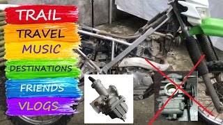 TMX 155 CARBURETOR TO KLX 150s150L 140G  TRAIL  VLOG [upl. by Tri926]