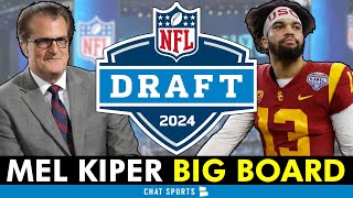 Mel Kiper’s 2024 NFL Draft Big Board ESPN Top 25 Prospect Rankings Ft Caleb Williams amp Drake Maye [upl. by Ninehc561]