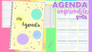 Agenda 2022 imprimible gratis PDF [upl. by Asylla]