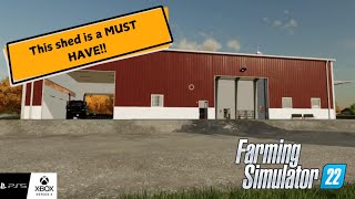 This shed is a MUST HAVE in Farming Simulator 22 [upl. by Wende]