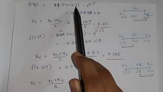 Bisection method  engineering mathematics  Numerical methods  3 [upl. by Mathian]