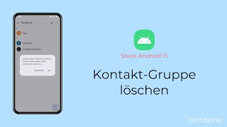 KontaktGruppe löschen Android 15 [upl. by Nnaeerb672]