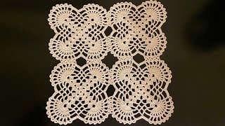 Cuadro de crochet para mantel o colcha [upl. by Tennos]