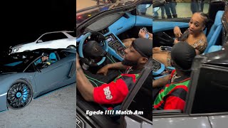 Davido and Cubana chief priest step out with Lamborghini Avantador [upl. by Prisilla487]