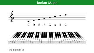 What is the Ionian Mode 1 of 7  Music Theory Tutorial [upl. by Witte583]