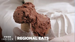 How Traditional Italian Gelato Is Made  Regional Eats [upl. by Bridgette]