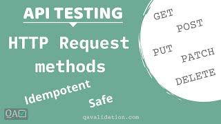 HTTP common request methods  Idempotent amp Safe methods [upl. by Aicenod]