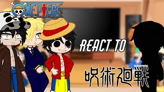 🇪🇦🇺🇸Some Strawhatsmugiwaras  Law react to  as new crew  One Piece reacts to JJK  ItsKayla [upl. by Doowyah974]