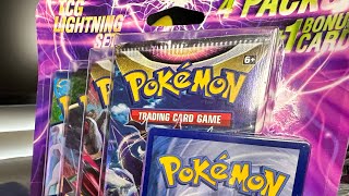 Opening the Pokémon TCG Lightning Set from Walgreens  4 packs plus a bonus card… it actually was ok [upl. by Olgnaed151]