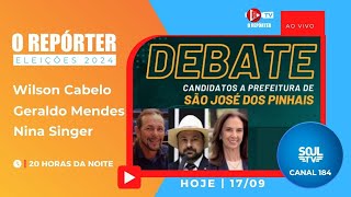 🔴 Debate Ao Vivo  Candidatos à Prefeitura de São José dos Pinhais 🗳️ [upl. by Feetal]