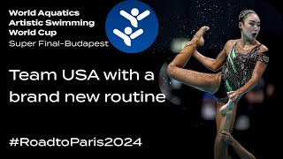 RoadtoParis2024  🇺🇸 Team USA 🇺🇸 present a brand new Acrobatic routine [upl. by Laitselec]