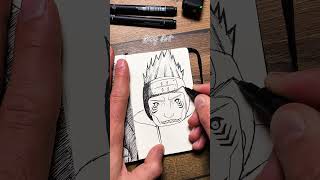 ASMR Drawing KISAME HOSHIGAKI 🦈🥶  Naruto Shippuden satisfying asmr shorts [upl. by Ridglea]