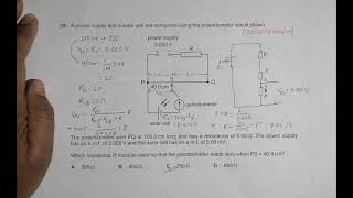 2020 CAIE AS amp A level October November Physics Paper 13 Q N 38 970213ON20 by Sajit C Shakya [upl. by Noskcaj821]