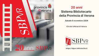 20 anni del Sistema Bibliotecario della Provincia di Verona con Paolo Mieli e Loredana Lipperini [upl. by Dygert]