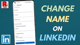 How to Change Your Name on LinkedIn [upl. by Erej]