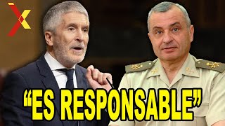 VIRAL general DESTROZA a Marlaska por la DANA “ES RESPONSABLE” [upl. by Hanad]