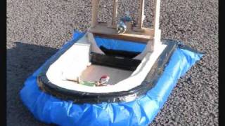 Homemade RC hovercraft 3rd video [upl. by Ydda]