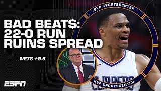 220 CLIPPERS RUN RUINS NETS 95 😱 SVPs Bad Beat of the Week  ESPN Bet [upl. by Stralka]