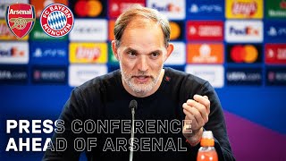 quotNow more than everquot  Press conference with Sané and Tuchel ahead of Arsenal FC vs FC Bayern  🇬🇧 [upl. by Adlen]