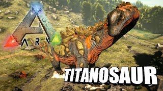 Taming A Titanosaur  Ark Survival Evolved  The Island [upl. by Mazel]