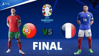 Portugal Vs FranceFinal UEFA EURO 2024  CRonaldo Vs KMbappe  FC24 [upl. by Geffner194]