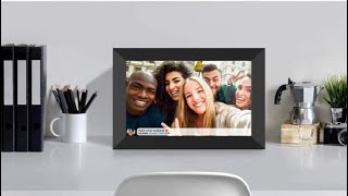 Frameo Digital Photo Frame 101 inch WiFi Digital Picture Frame Review [upl. by Jorie]