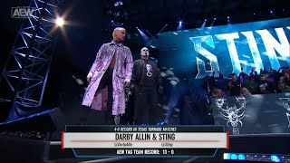 Sting amp Darby Allin Entrance  AEW Dynamite Homecoming January 10 2024 [upl. by Johst]