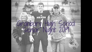 Granbury High School Senior Night 2019 [upl. by Hadik30]