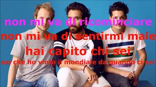 THE GIORNALISTI  QUESTA NOSTRA STUPIDA CANZONE DAMORE con Testo KARAOKE [upl. by Box]