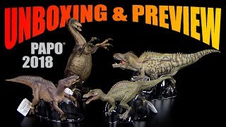 Papo ® Dino Neuheiten 2018 Dinosaur News  Unboxing amp Preview  Iguanodon  Therizinosaurus etc [upl. by Lenor433]