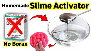 Homemade No Borax Slime Activator💦 How to make No Borax Slime Activator at home with Proof ASMR [upl. by Kruter115]