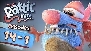 Funny Cartoon Series  Rattic Mini 141 Episodes  Funny Animated Cartoon Series For Children [upl. by Rodmun]