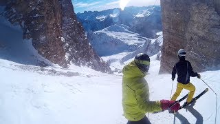 Sass Pordoi  Freeride 2018 [upl. by Limbert]